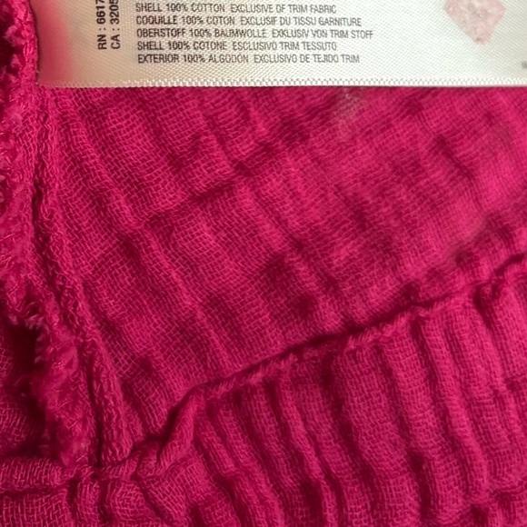 Free People Pink Cotton Gauze Voyager Oversized Relaxed Fit Tunic Shirt Dress - Picture 10 of 12